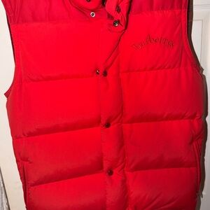 Burberry Bright Red Men's Puffer Vest